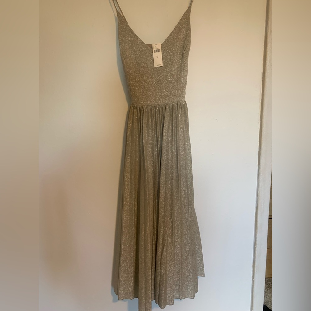 NWT Anthropologie glitter ballerina dress size 8 new with tags